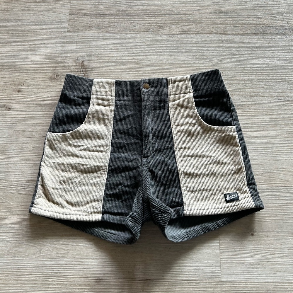 Hammies Gray and Tan Corduroy Shorts